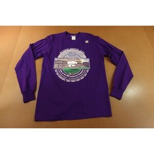Kansas State Wildcats Football Step Ahead Mens Medium Purple Long Sleeve Tee NWT
